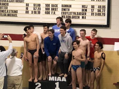 Boys MIAA swim